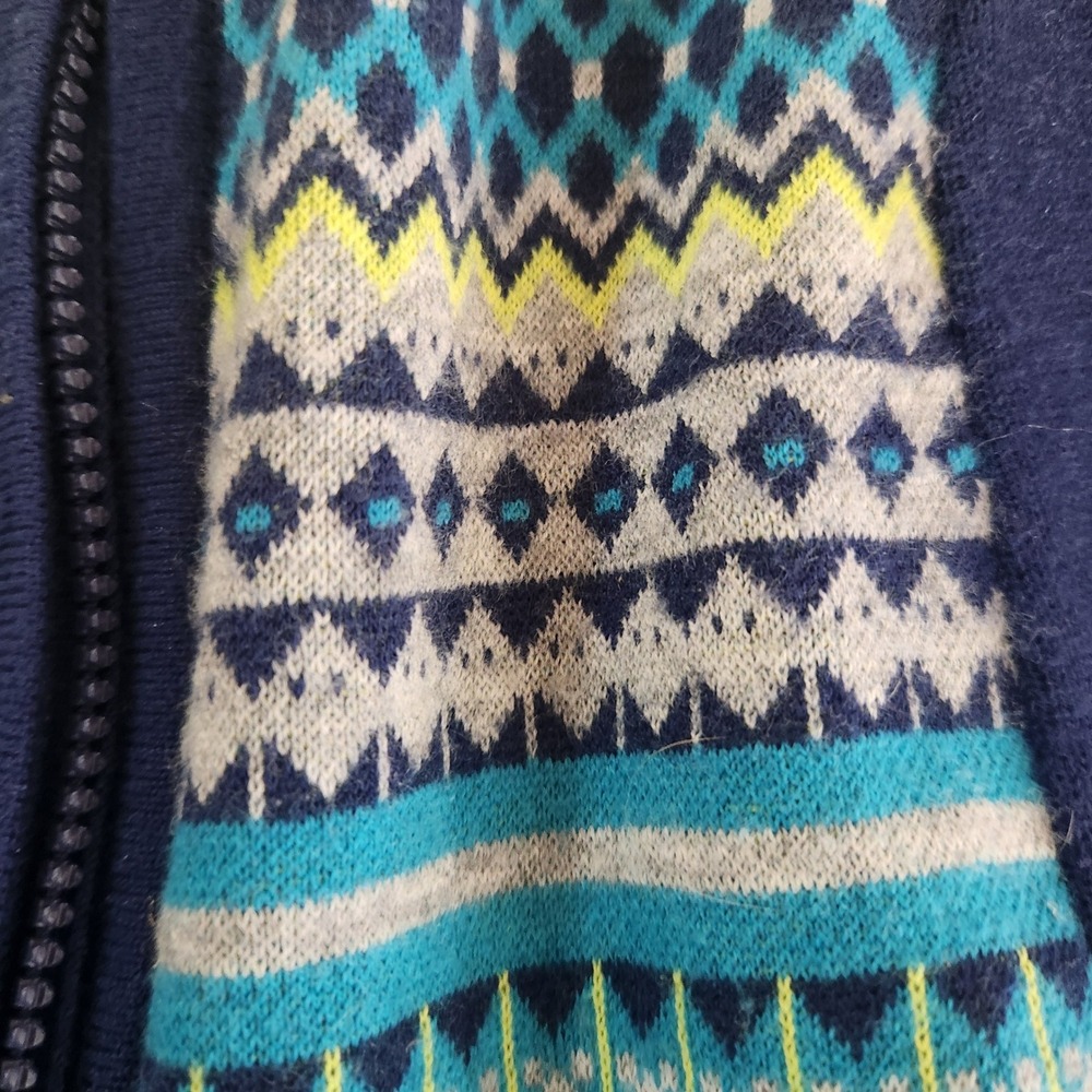 Title Nine Full Zip Midline Hoodie Cardigan Women's XS Merino Wool Blend Aztec - Picture 12 of 13